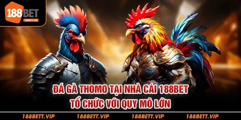 Đá gà Thomo tại nhà cái 188bet tổ chức với quy mô lớn